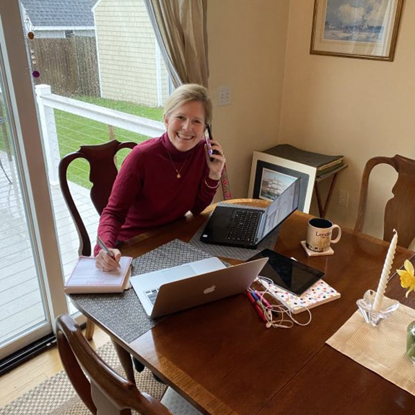 Gail working from home